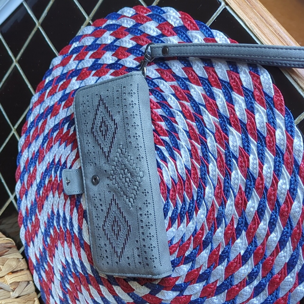 MAKE OFFER-  Maurice's Wristlet- Gray